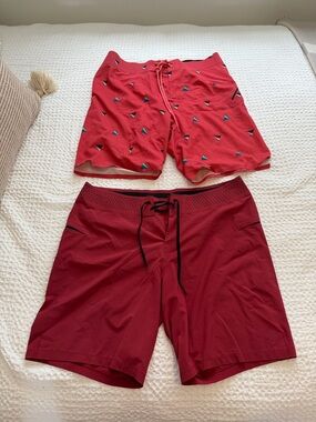 2 Lululemon Men’s Board Shorts size 36